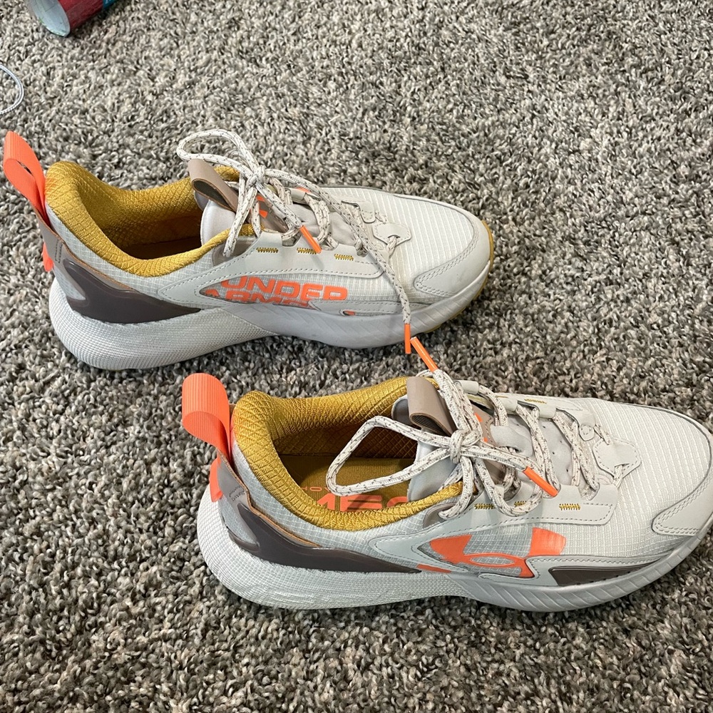 Under Armour Yellow and Orange Sneakers
